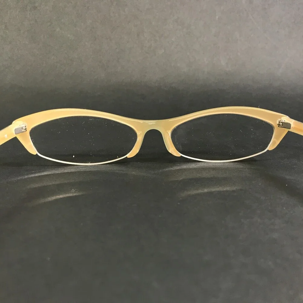 Reiz Augenspiel Eyeglasses Frames S-030 Col 25 Nude Gold Oval Half Rim 50-17-140
